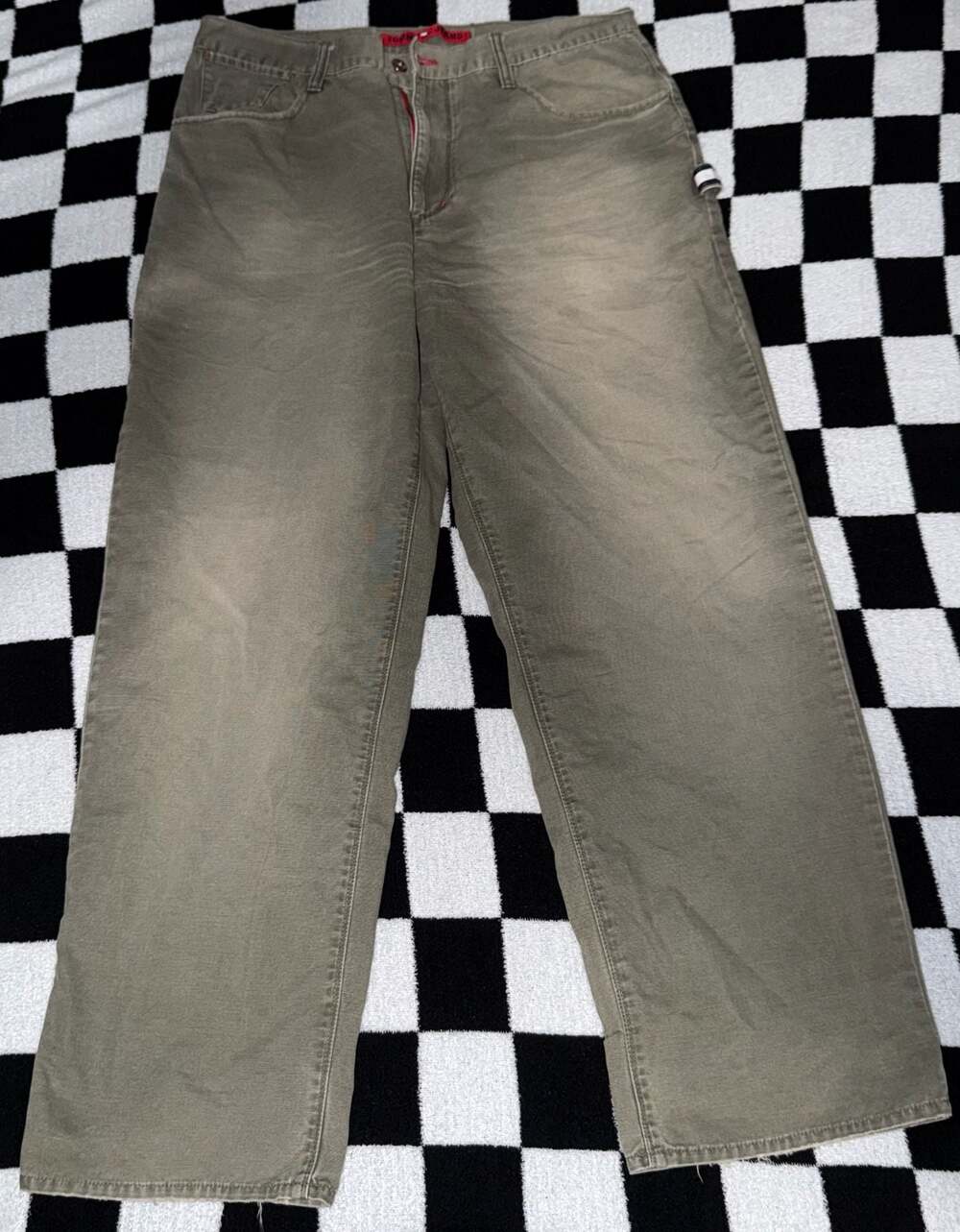 Vintage Tommy Jeans Carpenter Pants Olive Green 36/32